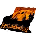 thumbnail image 2 of StlyGar Halloween Throw Blanket Ultra Soft Plush Fleece with Spooky Pumpkins Cozy Lightweight Flannel Throw for Sofa Bed Couch Halloween Decor, 2 of 6