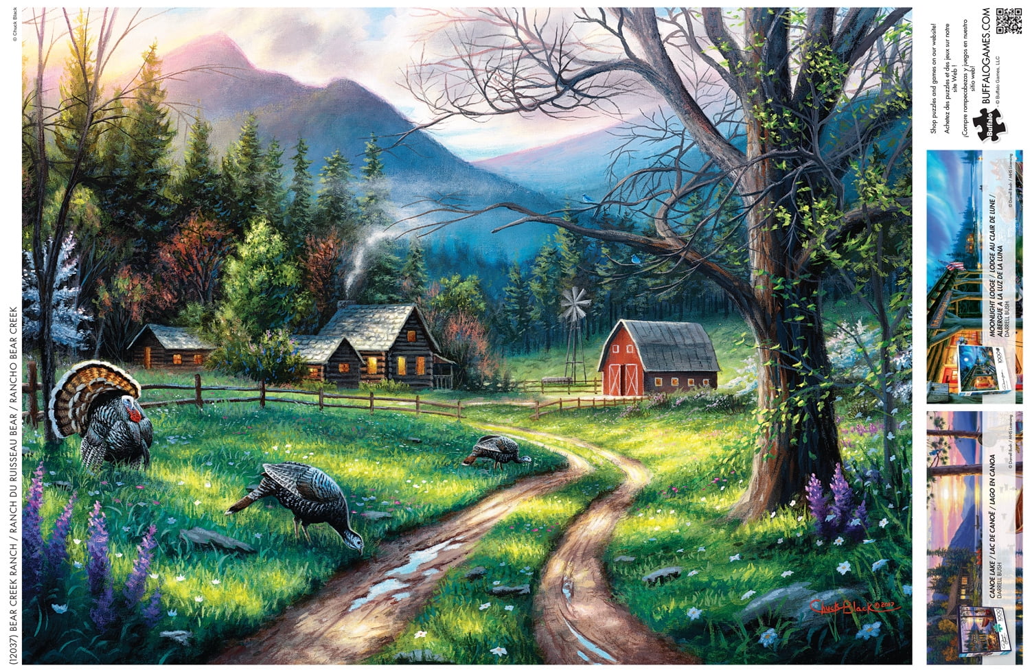 Buffalo Games 1000-Piece Bear Creek Ranch Interlocking Jigsaw Puzzle for Adults Ages 14+