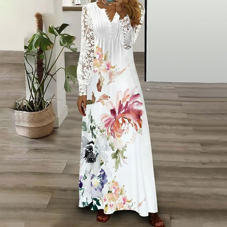 YWDJ Long Sleeve Dress for Women Casual Dresses for Women Long