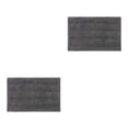 thumbnail image 1 of Toystoory Alfombra Textura suave Limpieza fácil Lavable a máquina Sin vertimiento Poliéster Chenille absorbente Gris profundo 2Conjunto, 1 of 6