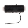thumbnail image 3 of 1 Rollo de Hilo encerado para Bricolaje Manualidades de Cuero Sunnimix Hilo de poliéster encerado plano Negro, 3 of 8