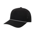 thumbnail image 2 of Waterproof Golf Rope Hat 5 Panel Performance Snapback Cap for Men, Breathable Perforated Mesh Baseball Cap, Lightweight Outdoor Sports Workout Running Hat, 2 of 3