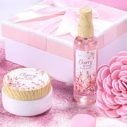 Spa Gift Baskets for Women, 10 Pcs Cherry Blossom Bath and Body Care Sets, Luxury Holiday Beauty Birthday Gift Sets for Her