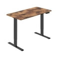 thumbnail image 1 of Boost Industries FS-OD47Mii Floor Standing Motorized (Electric) Height Adjustable Office Desk Frame with 47" Top (Rustic Brown), 1 of 4