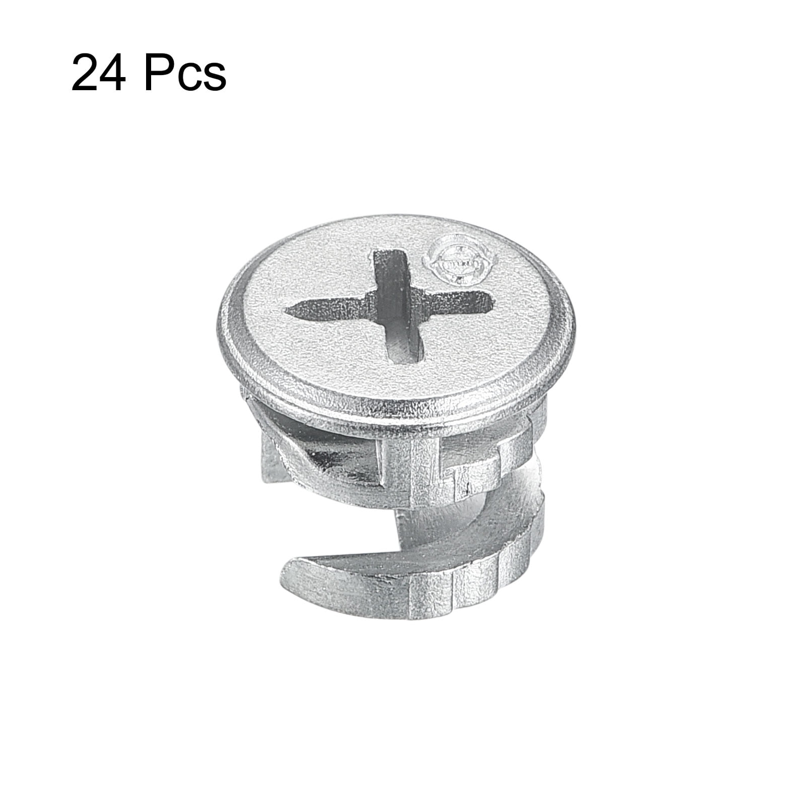 HARFINGTON Furniture Cam Lock Nuts - 8pcs, Zinc Alloy, 14.5x13.3mm, For Cabinet, Bookshelf, Wardrobe Assembly