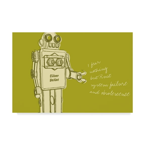Trademark Fine Art 'Lunastrella Robot' Canvas Art by John W. Golden
