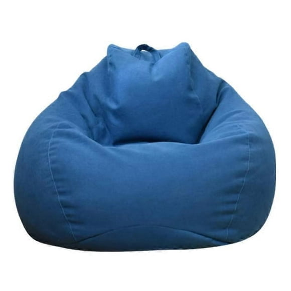 Large Small The color is as shown in the main picture 100*120cm Lazy Sofa Cover Chairs Without Filler Linen Cloth Lounger Seat Bean Bag Pouf Puff Couch Tatami Living Room