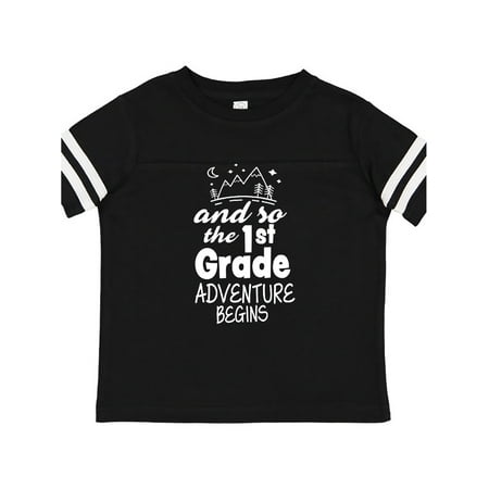 

Inktastic The 1st Grade Adventure Begin Gift Toddler Boy or Toddler Girl T-Shirt