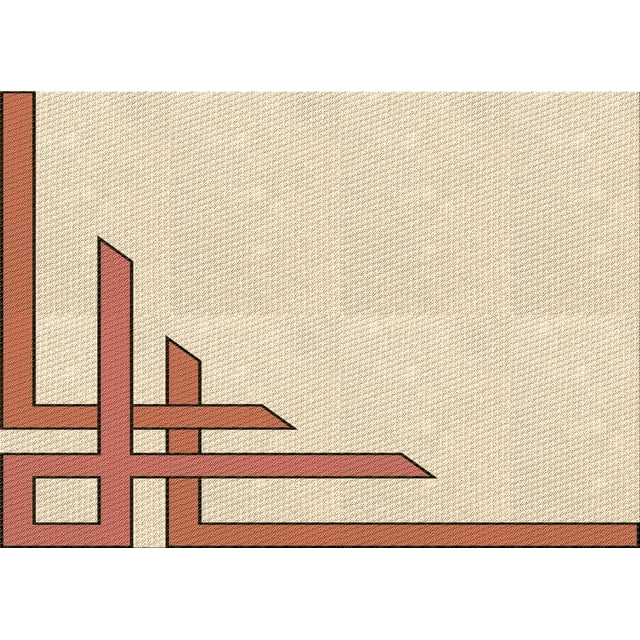 Ahgly Company Machine Washable Indoor Rectangle Transitional Peru Brown Area Rugs, 7' x 10'