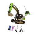 thumbnail image 4 of Excavadora de juguete con control remoto, excavadora/bulldozer de juguete con giro de 360 ​​grados Verde, 4 of 9