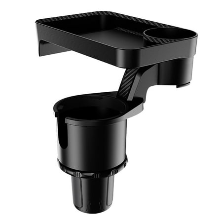 

JeashCHAT Car Mounted 360 Degree Rotating Plate Tray Beverage Coffee Hamburger Water Cup Shelf Small Dining Table Clearance