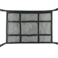 thumbnail image 1 of Graflsoa Upgraded Double Zipper Car Ceiling Storage Net for Clothes, Blankets, and More - Durable Polyester, Easy Installation, Space-Saving Design (Black, 54x80cm), 1 of 6