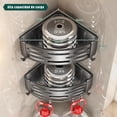 thumbnail image 2 of Esquinero para Ba&ntilde;o Regadera Ventosa Repisas Sin Taladro Organizador de Regadera Metal de Aluminio Porta Shampoo Anti&oacute;xido Estante Organizador Ba&ntilde;o Gris Mueble para Re, 2 of 6
