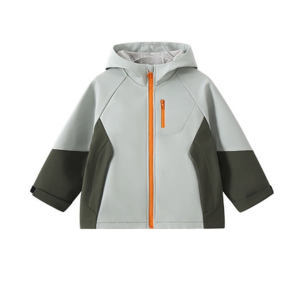 EnJoCho Girls Rain Jacket Boys Sportswear Water 𝖱esistant Hoodie Kids Lightweight Raincoats Windbreaker Outdoor 6-16 Years