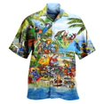 thumbnail image 3 of Camisas y blusas con estampado digital de animales para hombre, camisas casuales de manga corta a la moda para fiestas, playa, sueltas, para hombre, 3 of 5