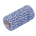 thumbnail image 3 of 100m Rollo de Cuerda Cinta Hilo para Costura Artesanía Azul Blanco Soledad Papel de regalo de cuerda, 3 of 9