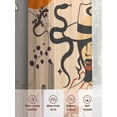 thumbnail image 5 of Western Cowboy Sheer Curtains 2 Panels Set Cowgirl Cactus Sun Leaf Boho Vintage Sheer Window Curtains Light Filtering Rod Pocket Voile Drapes for Bedroom Living Room 52"X84", 5 of 8