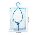 thumbnail image 3 of Hanging Storage Bag for Bathroom or Balcony, Plastic Multi-Functional Rotating Organizer, 22x30 cm, Ventilated Design, Wall-Mounted Space Saver, Light Blue/Pink/White/Green, 3 of 6