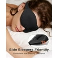 thumbnail image 2 of NestE 2 Packs Sleep Mask for Side Sleeper, Eye Mask for Sleeping Women Men, 3D Contoured Cup No Eye Pressure 100% Light Blocking Sleeping Mask with Adjustable Strap Night Blindfold Flight, Nap, Black, 2 of 13
