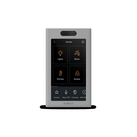 Brilliant - Wi-Fi Smart 1-Switch Home Control Panel with Voice Assistant - White