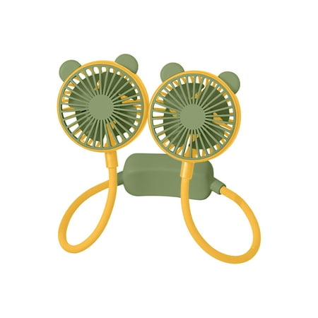 

Neck Hanging Fan Portable Fan USB Rechargeable Battery Mini Handheld Personal Wearable Hand Free 360 Degree Rotation Fan for Office Household Travel Room Outdo