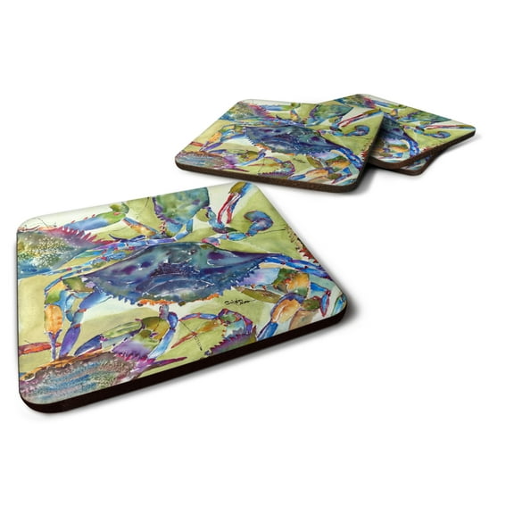 Crab All Over Foam Coaster Set of 4