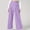 Purple, variant on Kyusrd Wide Leg Pants For Women Elastic High Waisted Pleated Side Pocket Waffle Knit Palazzo Trousers Casual Solid Color Loose Work Business Ruffled Slacks Pants