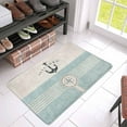 thumbnail image 3 of MKHERT Retro Nautical Anchor and Compass Ocean Lover Doormat Rug Home Decor Floor Mat Bath Mat 30x18 inch, 3 of 3