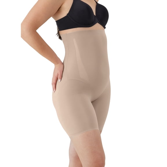 Maidenform Women’s Shapewear Modern Sculpts Extra Firm High Waist Thigh Shaping Shorts