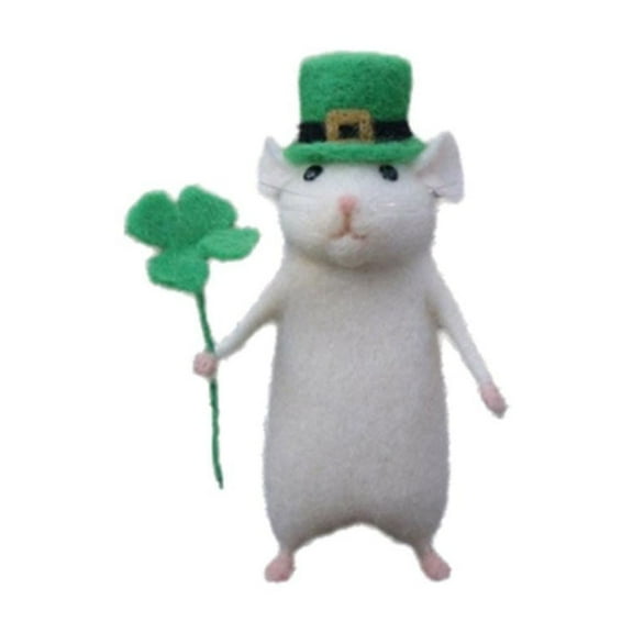 COCEQUC WAXCMXYH Needle Felting Kit Beginner Mice Needle Felting Starter Kit for Beginners Adult Felt Animal Kit Unfinished Wool Felt Mouse Craft Kit for Beginner DIY Craft Z2G7