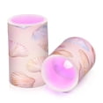 thumbnail image 7 of Yayeee Flameless Candles with Remote Flickering Battery Operated Multi Color Changing, Watercolor Seashell, 7 of 7