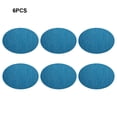 thumbnail image 4 of Manteles Individuales Billuyoard Ovalados Resistente A Las Manchas 6 Piezas Azul 45*32.5 cm, 4 of 6