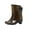 Camouflage, variant on Rain Boots for Women Mid Calf Chunky Mid Heels Bowknot Leopard Print Spot Motorcycle Boots Waterproof Non Slip Rubber Sole Outdoor Work Rain Shoes Camouflage