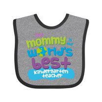 Inktastic Kindergarten Teacher Mom Boys or Girls Baby Bib