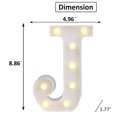 thumbnail image 3 of LED Marquee Letter Lights Sign, Light Up Alphabet Letter for Home Party Wedding Decoration J, 3 of 5