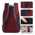 thumbnail image 3 of Mochila Porta Laptop con Puerto USB Unisex Roja, 3 of 3