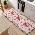 thumbnail image 5 of Pink Christmas Red Truck and Snowman Pattern Kitchen Rug Mat,Kitchen Runner Rugs Non Skid Washable,Decorative Kitchen Floor Mats for Kitchen,Sink,Laundry,17"x47.2", 5 of 7