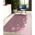 thumbnail image 4 of Love Decorative Rug, Valentines Day Romance Art with Hearts Stars Wedding Happiness Theme, Quality Carpet for Bedroom Dorm and Living Room, 6 Sizes, Mauve Taupe, by Ambesonne, 4 of 4