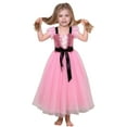 thumbnail image 3 of MEZZALL Girls Tutu Party Dress O-Neck Elegant Puffy Sleeve Formal Gown For Toddler Kids Outfits Versatile Cartoon Clothing, 3 of 8