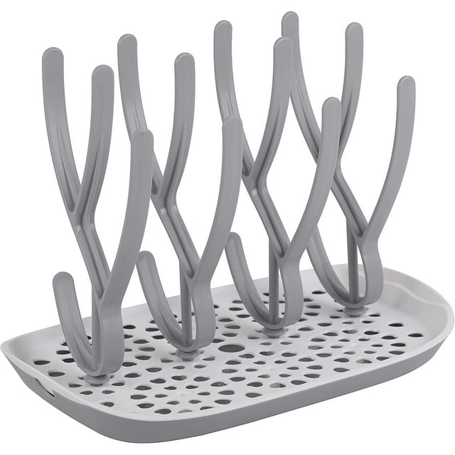 ToeZee Baby Bottle Drying Rack Space Saving Countertop Baby Bottle Holder, Drying Rack for Baby