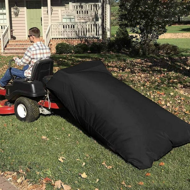 Lawn Tractor Leaf Bag Universal Fit Extra Large Reusable Leaves Waste Bag Easy Collect Leaf Cleaning Fits Most Garden Lawn Mower Heavy Duty Waterproof Double Layer Wear Resistant Material Walmart