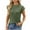 Army Green1, variant on fatyb Women's Casual Tops Summer Crew Neck Textured T Shirts Casual Short Sleeve Loose Womens Tee Blouses