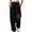 Black#2, variant on fheaev Sweatpants For Women Baggy Pants Ankle Banded Printing Pants Elastic Tie Waist Drawstring With Pockets Long Pants Athletic Fit Jogger Workout Bottom Trousers