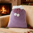 thumbnail image 6 of Wznxdo Christmas Velvet Santa Bags with Drawstring Christmas Santa Gift Bags Large Gift Sack for Xmas Present Party Supply Costume Holiday Wrapping for Christmas Party Gift Wrap Bags, 6 of 6