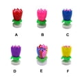 thumbnail image 4 of Chandelle de Gâteau, Gâteau d'Anniversaire, Fleur, Chandelle Musicale, Chandelle Rotative; Chandelle de Gâteau Musicale; Décoration de Gâteau en Forme de Fleur, Colorée, 4 of 6