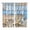 White Blue, variant on 2 Panels Kitchen Tier Curtains 39 Inch Length, Starfish Grommets Window Treatment Curtain, Coastal Coral Ocean Turquoise Brown Wooden Thermal Curtains Drapes for Living Room/Bathroom