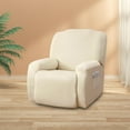 thumbnail image 2 of Fundas para sillones reclinables Fundas para sillones reclinables Lavables Protectoras Poliéster Ligeras Beige Blanco, 2 of 9