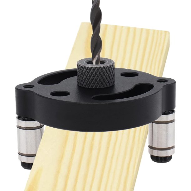 Plantilla de espiga autocentrante de 9 Uds., plantilla de espiga central, localizador de guía de taladro manual para agujeros rectos, perforadora de agujeros de Panel de madera