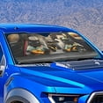 thumbnail image 2 of Yuyamidu Black Cat Car Sunshade for Windshield Easy to Install Sun Shade for Car Windshield Fashion Car Window Shade Cool Automobile Interior Accessories, 2 of 7