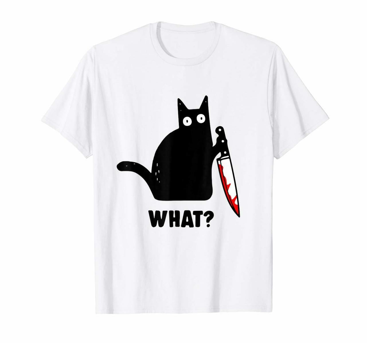 Murder Cat T-Shirt Tee - Walmart 